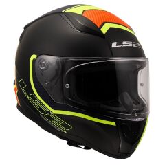 LS2 RAPID 2 EXTRA MAT NEON SARI-NAVY MAVİ KASK NEON SARI - XL