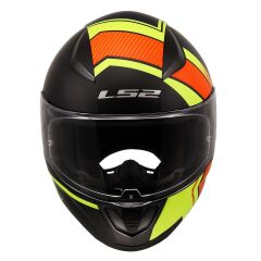 LS2 RAPID 2 EXTRA MAT NEON SARI-NAVY MAVİ KASK NEON SARI - XXL