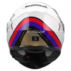 LS2 STORM 2 STARK BEYAZ-KIRMIZI-MAVİ-SARI KASK