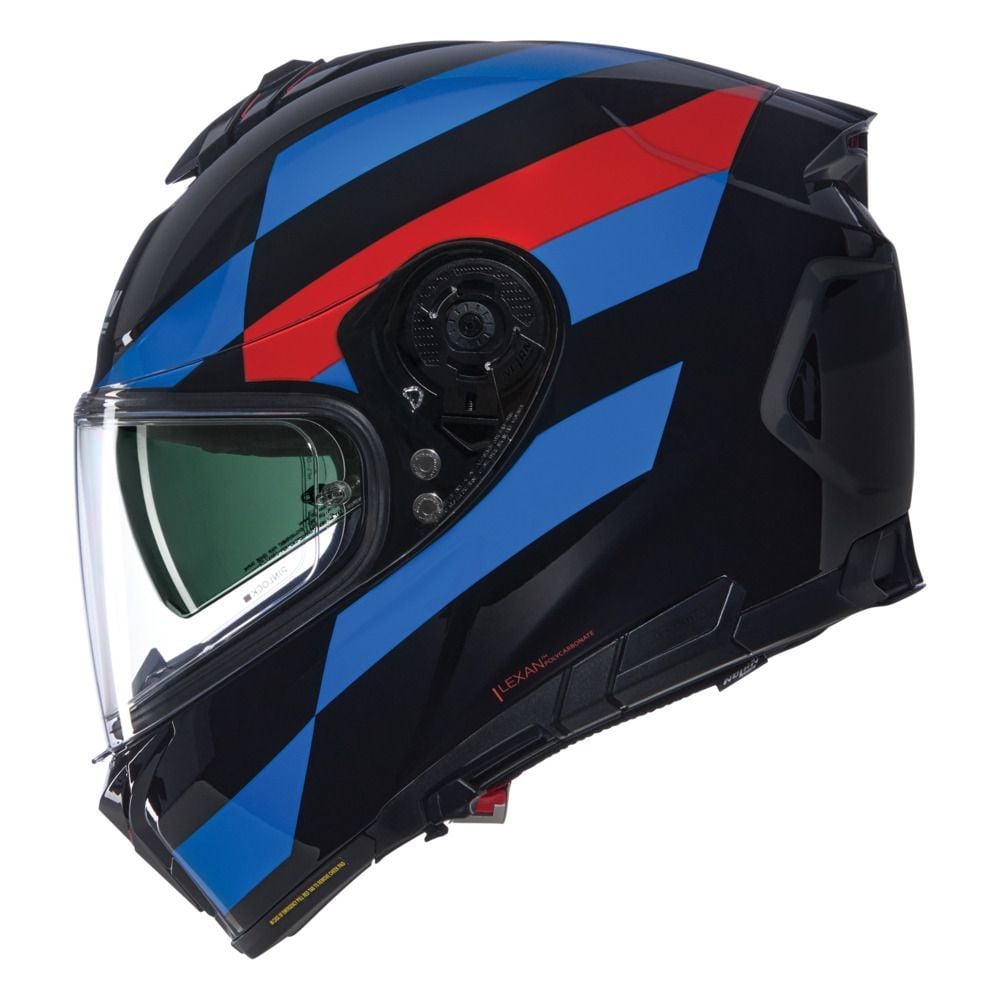 Nolan N80-8  ALFIERE KASK - NERO / BLU / ROSSO Glossy Finish (347)