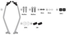 KAPPA D6115KITK KYMCO X-TOWN 125-300 CITY (20-25) RÜZGAR SİPERLİK BAĞLANTISI