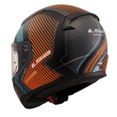 LS2 RAPID 2 EXTRA MAT GRİ-NEON TURUNCU KASK NEON TURUNCU - 3XL
