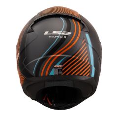 LS2 RAPID 2 EXTRA MAT GRİ-NEON TURUNCU KASK NEON TURUNCU - 3XL