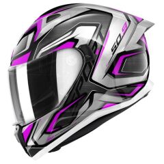 GIVI 50.9 ATOMIC LADY TITANIUM-GRİ-PEMBE KASK PEMBE-GRI - S