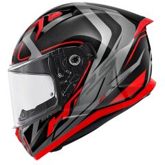 GIVI 50.8 RACER SİYAH-TITANIUM-KIRMIZI KASK MAT SIYAH-KIRMIZI - M