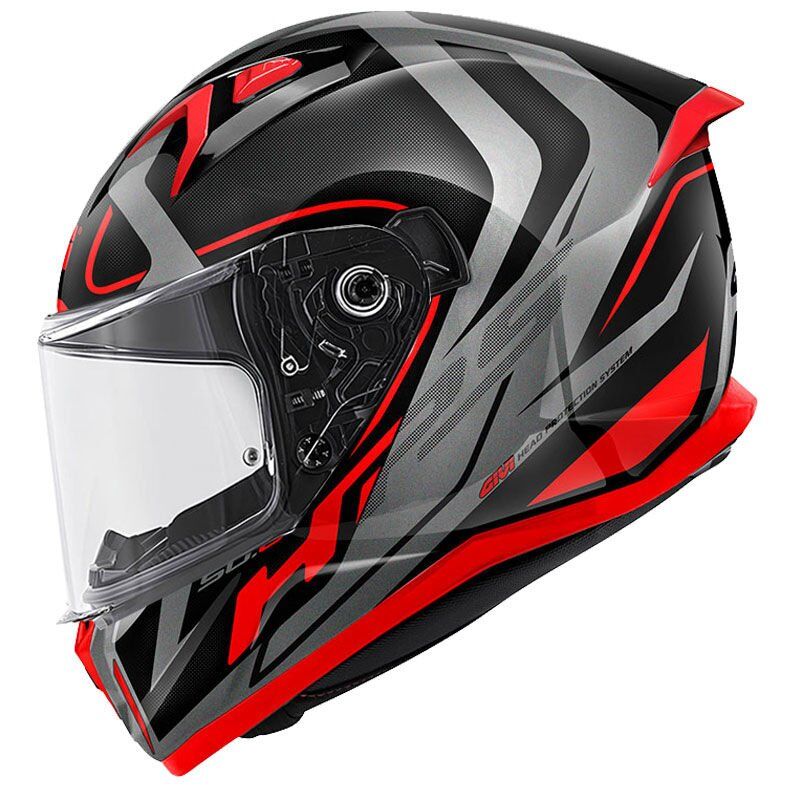 GIVI 50.8 RACER SİYAH-TITANIUM-KIRMIZI KASK MAT SIYAH-KIRMIZI - XXL