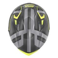 GIVI 50.8 RACER MAT SİYAH-TITANIUM-SARI KASK MAT SIYAH-SARI - XXL