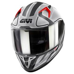 GIVI 50.8 RACER MAT SİYAH-TITANIUM-GRİ KASK MAT SIYAH-GRI - L