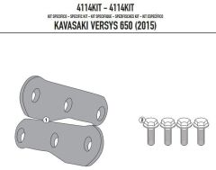 GIVI 4114KIT KAWASAKI VERSYS 650 (15-23) YAN ÇANTA TAŞIYICI BAĞLANTI KITI
