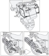 KAPPA KLR5108 BMW R 1200 GS-ADVENTURE (13-18)-R1250 GS (19-23)-ADVENTURE (19-23) YAN ÇANTA TAŞIYICI