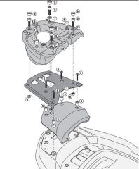 KAPPA KR1123MM HONDA FORZA 300 ABS (13-17) ARKA ÇANTA TAŞIYICI