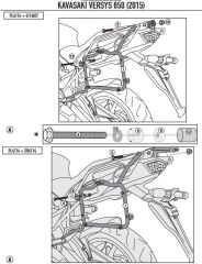 KAPPA KL4114 KAWASAKI VERSYS 650 (15-22) YAN ÇANTA TAŞIYICI
