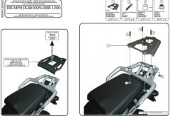 GIVI SRA6403 TRIUMPH TIGER EXPLORER 1200 (12-17) -  TIGER 1200 (18)ARKA ÇANTA TAŞIYICI