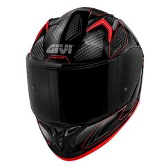 GIVI 50.9 ENIGMA SİYAH-TITANIUM-KIRMIZI KASK SIYAH/KIRMIZI - M