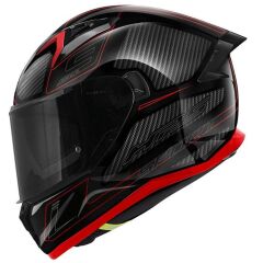GIVI 50.9 ENIGMA SİYAH-TITANIUM-KIRMIZI KASK SIYAH/KIRMIZI - L