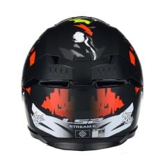 LS2 STREAM 2 ANGRY MONKEY MAT SİYAH-KIRMIZI KASK MAT SIYAH-KIRMIZI - 3XL