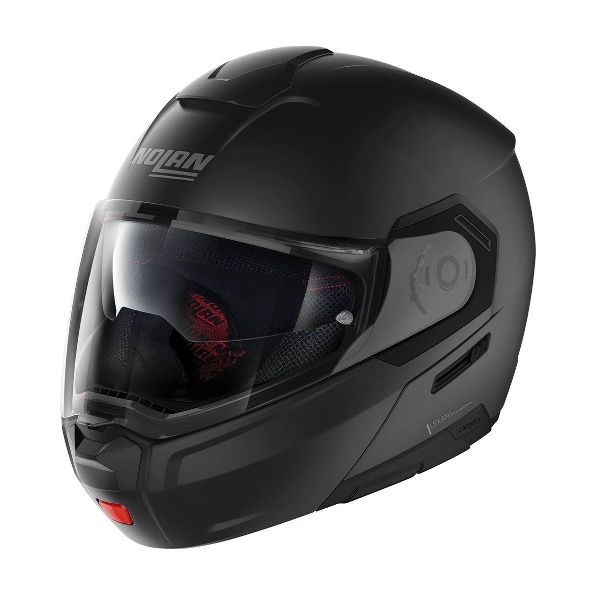 Nolan N90-3 CLASSIC N-COM  ÇENEDEN AÇILIR FLIP_UP KASK MAT SİYAH 10
