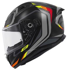 GIVI 50.8 MACH1 MAT SİYAH-GRİ-KIRMIZI KASK MAT SIYAH-KIRMIZI - L