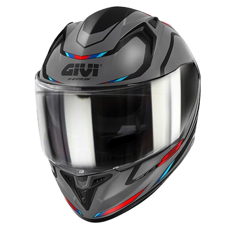 GIVI 50.8 MACH1 MAT GRİ-SİYAH-KIRMIZI KASK GRI/KIRMIZI - M