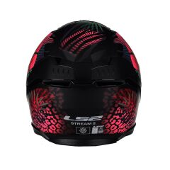 LS2 STREAM 2 JUNGLE MAT SİYAH-MAVİ-PEMBE KASK PEMBE - L