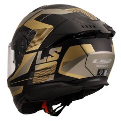 LS2 STREAM 2 ROAD MAT SİYAH-GOLD-GRİ KASK GOLD - M