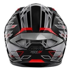 GIVI 50.9 ASSAULT SİYAH-TITANIUM-KIRMIZI KASK SIYAH/KIRMIZI - S