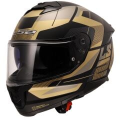 LS2 STREAM 2 ROAD MAT SİYAH-GOLD-GRİ KASK GOLD - 3XL