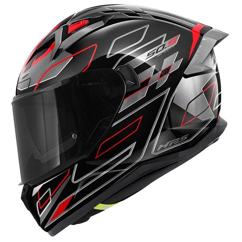 GIVI 50.9 ASSAULT SİYAH-TITANIUM-KIRMIZI KASK SIYAH/KIRMIZI - L