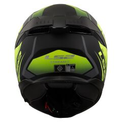 LS2 STREAM 2 FURY MAT SİYAH-GRİ-NEON SARI KASK MAT SIYAH-NEON SARI - XS