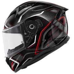 GIVI 50.8 MYSTICAL SİYAH-KIRMIZI-TITANIUM KASK TITANIUM - S