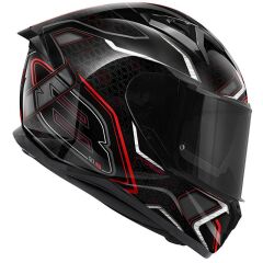 GIVI 50.8 MYSTICAL SİYAH-KIRMIZI-TITANIUM KASK TITANIUM - S