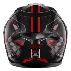 GIVI 50.8 MYSTICAL SİYAH-KIRMIZI-TITANIUM KASK TITANIUM - S