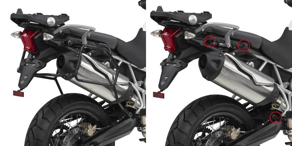 KAPPA KLR6409 TRIUMPH TIGER 800 - 800XC - 800XR (11-17) YAN ÇANTA TAŞIYICI
