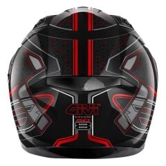 GIVI 50.8 MYSTICAL SİYAH-KIRMIZI-TITANIUM KASK TITANIUM - L