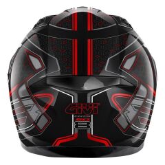 GIVI 50.8 MYSTICAL SİYAH-KIRMIZI-TITANIUM KASK TITANIUM - XL