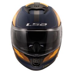 LS2 STREAM 2 VINTAGE MAT NAVY MAVİ-TURUNCU-KAHVERENGİ KASK MAT NAVY MAVİ - XS