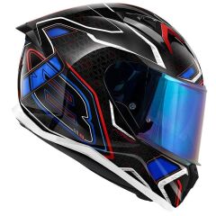 GIVI 50.8 MYSTICAL SİYAH-KIRMIZI-MAVİ-BEYAZ KASK SIYAH/MAVI - M