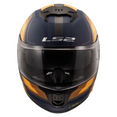 LS2 STREAM 2 VINTAGE MAT NAVY MAVİ-TURUNCU-KAHVERENGİ KASK MAT NAVY MAVİ - M