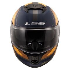 LS2 STREAM 2 VINTAGE MAT NAVY MAVİ-TURUNCU-KAHVERENGİ KASK MAT NAVY MAVİ - XXL