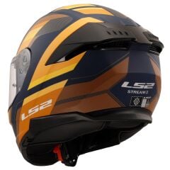 LS2 STREAM 2 VINTAGE MAT NAVY MAVİ-TURUNCU-KAHVERENGİ KASK MAT NAVY MAVİ - XXL
