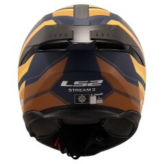 LS2 STREAM 2 VINTAGE MAT NAVY MAVİ-TURUNCU-KAHVERENGİ KASK MAT NAVY MAVİ - XXL