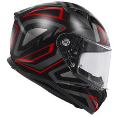 GIVI 50.7 PROTON MAT TITANIUM-KIRMIZI KASK KIRMIZI - S