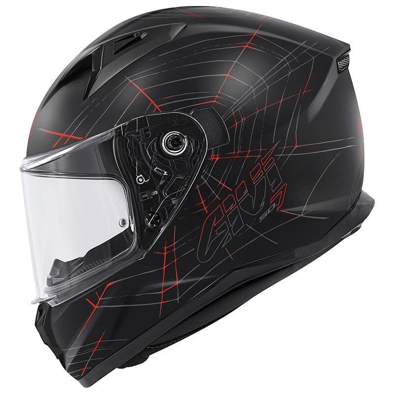 GIVI 50.7 PHOBIA MAT SİYAH-KIRMIZI KASK MAT SIYAH-KIRMIZI - XL