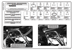 KAPPA KLX359 YAMAHA FZ1 1000 - FZ1 FAZER 1000 (06-15) YAN ÇANTA TAŞIYICI