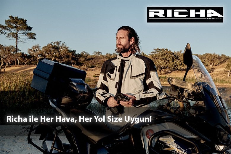 Richa Mont ile motor başında sürücü